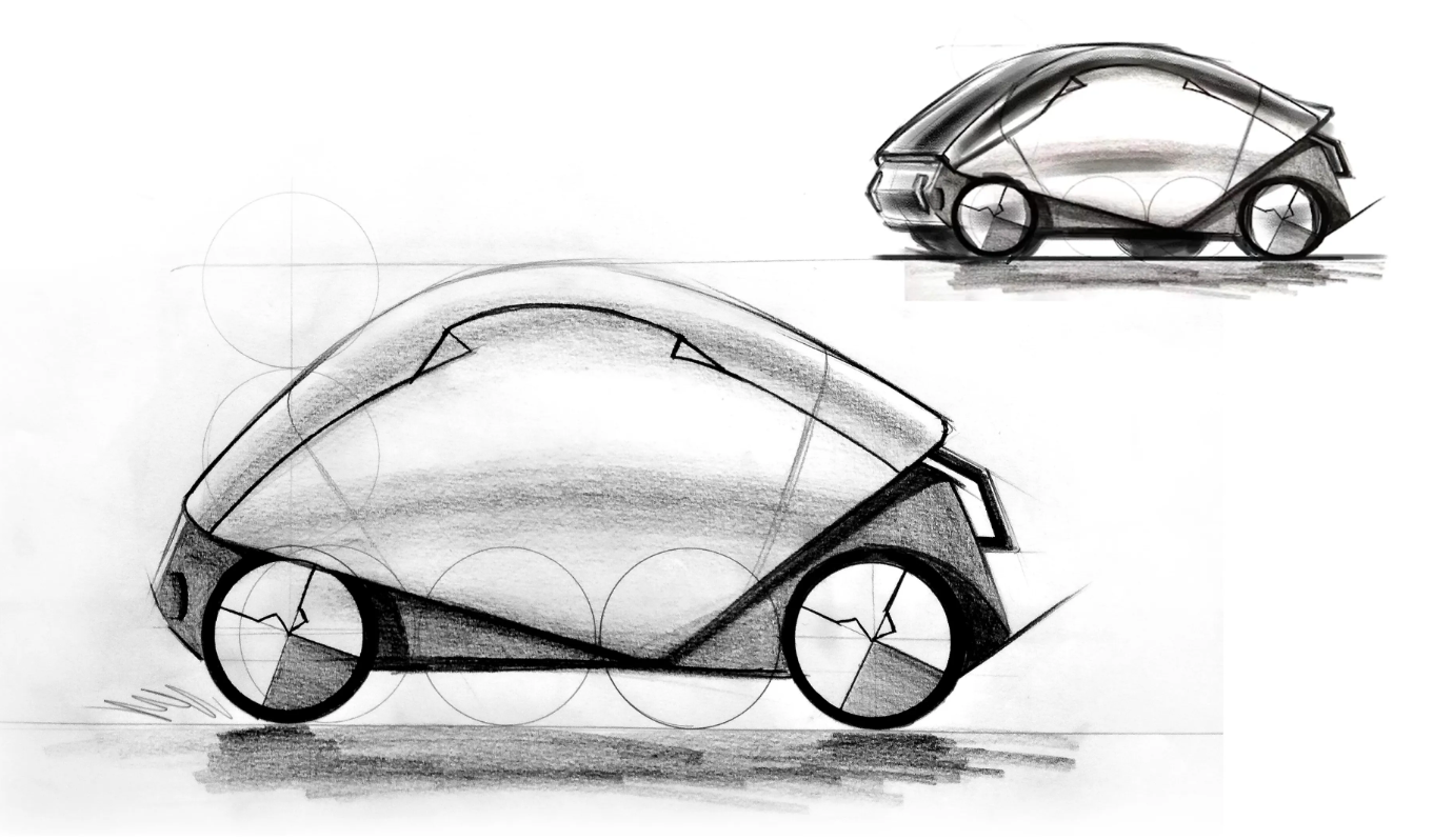 Hand Drawing — Key Car Study